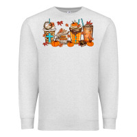 Oatmeal Heather give thanks coffee cups Premium Sweatshirt - MaliasSmallBusiness