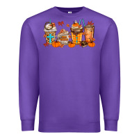 Purple give thanks coffee cups Premium Sweatshirt - MaliasSmallBusiness