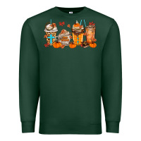Sports Green give thanks coffee cups Premium Sweatshirt - MaliasSmallBusiness