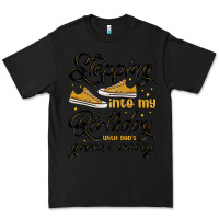 Black stepping into my birthday with god s grace and mer Premium Tee - MaliasSmallBusiness