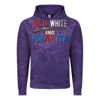Cloud Purple Red white and pew pew pew Vintage Hoodie - CowGirlArtShop