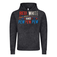 Vintage Black Red white and pew pew pew Vintage Hoodie - CowGirlArtShop