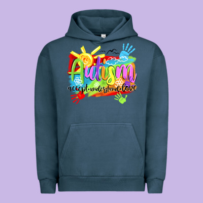 Autism Accept Understand Love Urban Hoodie Designed By Nancycooperartshop