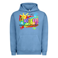 Pigment Pebble Blue Autism accept understand love Urban Hoodie - NancyCooperArtShop