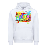 White Autism accept understand love Urban Hoodie - NancyCooperArtShop