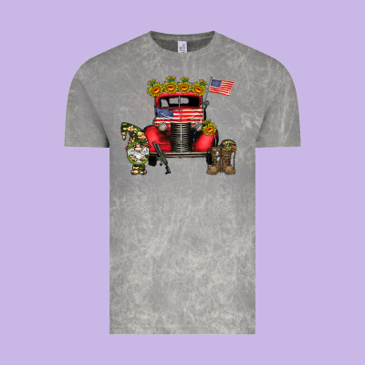 America Soldier Truck Vintage Tee Designed By Cowhidedigitalart