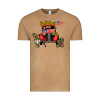 Vintage Camel america soldier truck Vintage Tee - CowhideDigitalArt