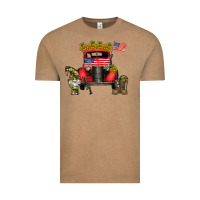 Vintage Coffee america soldier truck Vintage Tee - CowhideDigitalArt