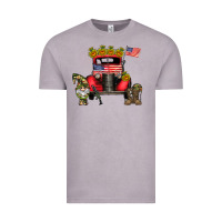 Vintage Zinc america soldier truck Vintage Tee - CowhideDigitalArt