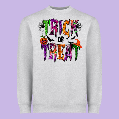 Trick Or Treat Heavyweight Sweatshirt Designed By Racoondesign