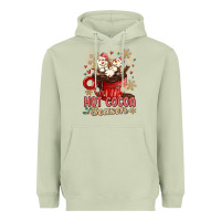 Matcha hot cocoa season Heavyweight Hoodie - MaliasSmallBusiness