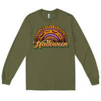 Army Green halloween rainbow Long Sleeve Tee - JahusDesignShop
