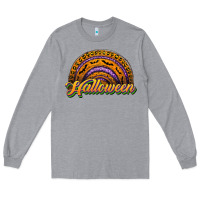 Heather Grey halloween rainbow Long Sleeve Tee - JahusDesignShop