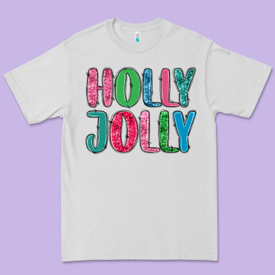 Premium Tee holly jolly