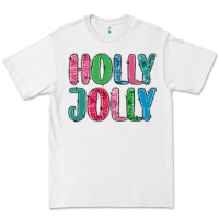 White holly jolly Premium Tee - MaliasSmallBusiness