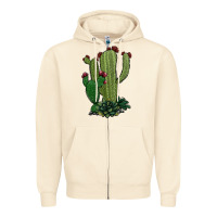 Sandshell cactus Zipper Hoodie - Jasminsmagicworld