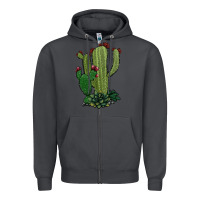 Smoke cactus Zipper Hoodie - Jasminsmagicworld