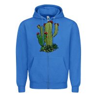 True Royal cactus Zipper Hoodie - Jasminsmagicworld