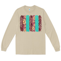 Mushroom valentine's day floral leopard brushstroke Long Sleeve Tee - AdoDesignShop
