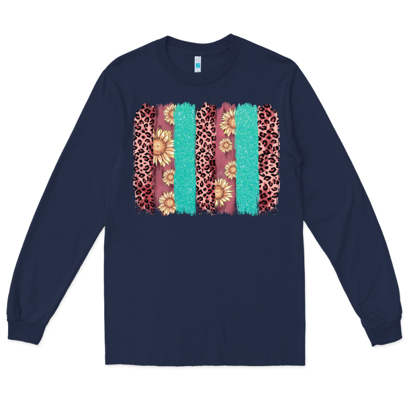Valentine's Day Floral Leopard Brushstroke Long Sleeve Tee by AdoDesignShop | Teevron