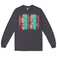 Smoke valentine's day floral leopard brushstroke Long Sleeve Tee - AdoDesignShop