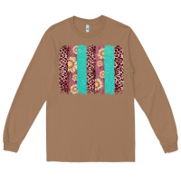 Toasted Coconut valentine's day floral leopard brushstroke Long Sleeve Tee - AdoDesignShop