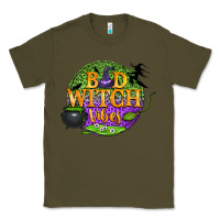 Army Green bad witch vibes Classic Tee - BundleAndBundleShop