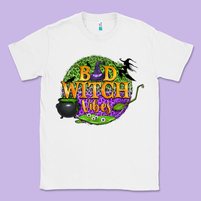 Bad Witch Vibes Classic Tee Designed By Bundleandbundleshop