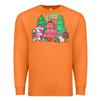 Carrot Unicorn Christmas trees Premium Sweatshirt - NancyCooperArtShop