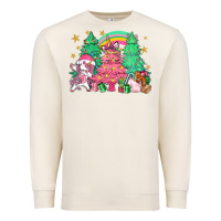 Sandshell Unicorn Christmas trees Premium Sweatshirt - NancyCooperArtShop