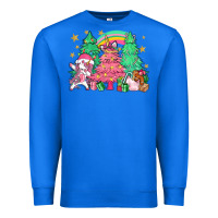 True Royal Unicorn Christmas trees Premium Sweatshirt - NancyCooperArtShop