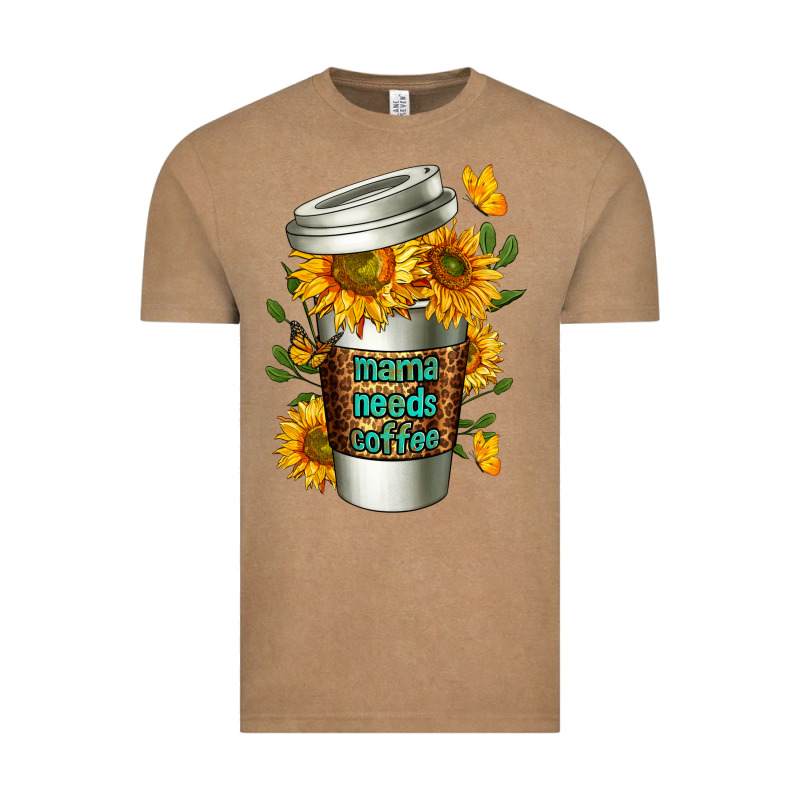 Mama Needs Coffee Cup Vintage Tee by FaDigitalArtStudio | Teevron