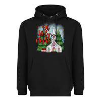 Black christmas church oh holy night Heavyweight Hoodie - MaliasSmallBusiness