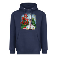 Navy christmas church oh holy night Heavyweight Hoodie - MaliasSmallBusiness