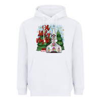 White christmas church oh holy night Heavyweight Hoodie - MaliasSmallBusiness