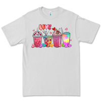 Dove Grey love coffee cups Premium Tee - MaliasSmallBusiness