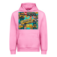 Fuchsia Pink school bus Urban Hoodie - texasbilliewilder