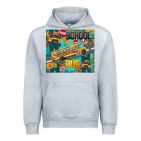 Heather Grey school bus Urban Hoodie - texasbilliewilder