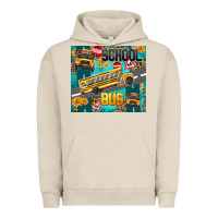 Pigment French Oak school bus Urban Hoodie - texasbilliewilder