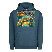 Pigment Midnight Navy school bus Urban Hoodie - texasbilliewilder