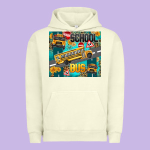 School Bus Urban Hoodie Designed By Texasbilliewilder