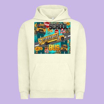 School Bus Urban Hoodie Designed By Texasbilliewilder
