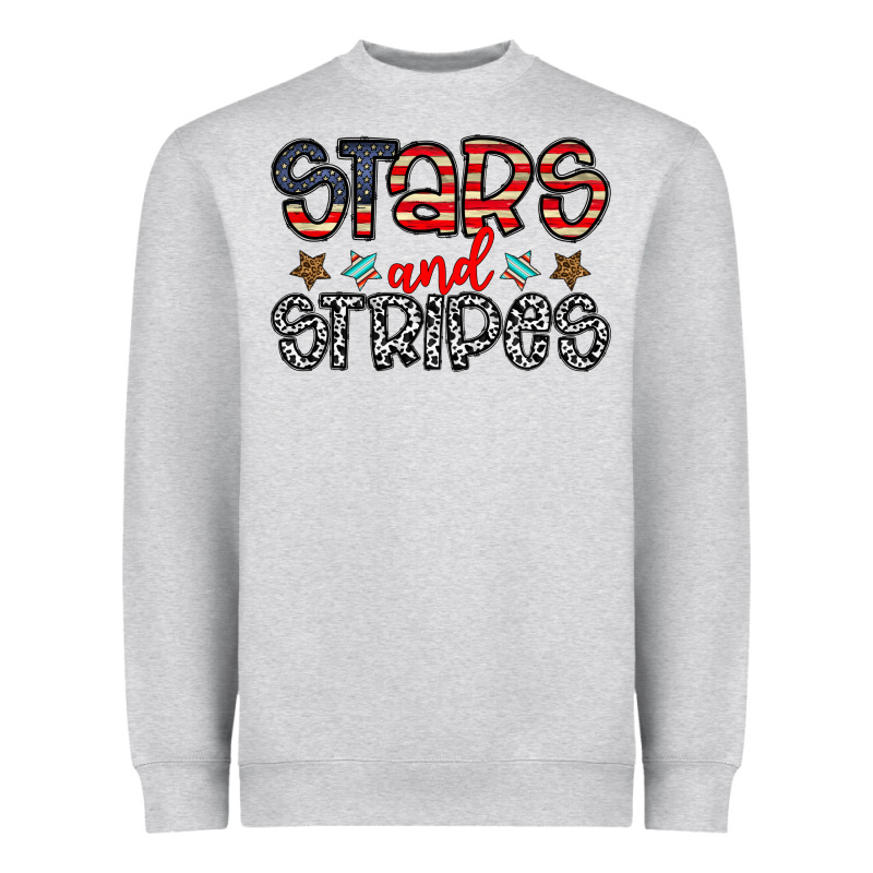 Stars And Stripes Heavyweight Sweatshirt by CowhideDigitalArt | Teevron