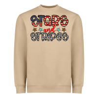 Mushroom stars and stripes Heavyweight Sweatshirt - CowhideDigitalArt