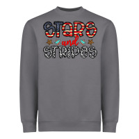 Storm stars and stripes Heavyweight Sweatshirt - CowhideDigitalArt