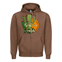 Chestnut cactus go sit on a cactus Zipper Hoodie - Jasminsmagicworld