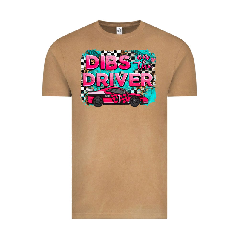Dibs On The Driver Background Vintage Tee by AdoDesignShop | Teevron