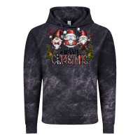 Cloud Black merry christmas Vintage Hoodie - CowhideDigitalArt