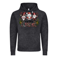 Vintage Black merry christmas Vintage Hoodie - CowhideDigitalArt