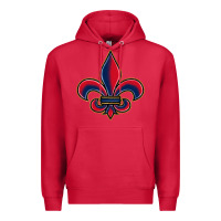 Cardinal louisiana fleur de lis Premium Hoodie - BarkalooDesign